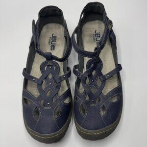 JBU Sydney Grey Womens Mary Jane Shoes Size 8.5 EUC